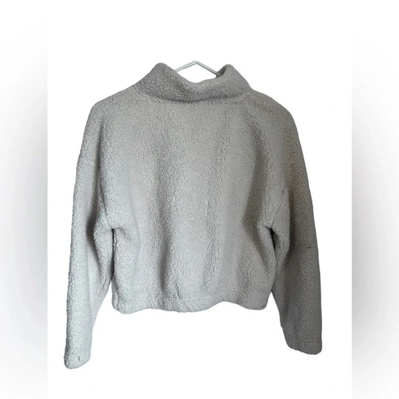 Cozie by Pink Rose Sherpa Crop 1/4 Zip size XS - Picture 4 of 4